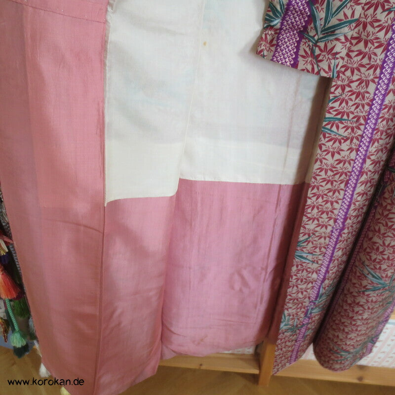 Bambus in vielen Formen antiker Komon Kimono