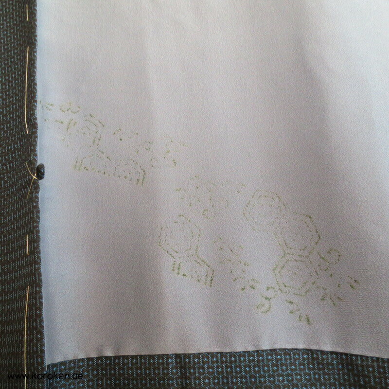 Adlerfutter Tsumugi Seiden blaue Haori