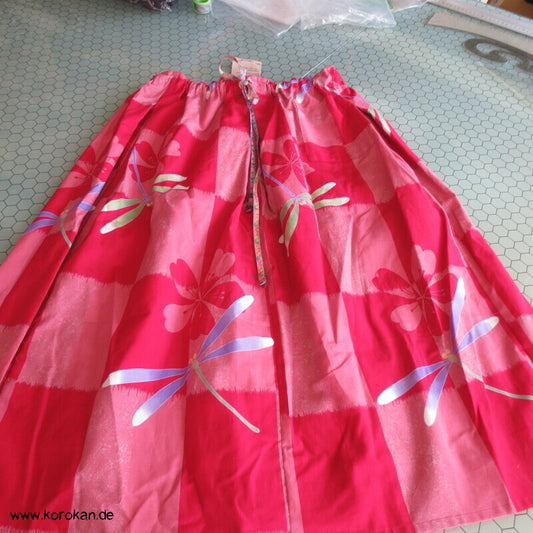 Rock aus Libelle Ichimatsu Yukata Baumwollstoff