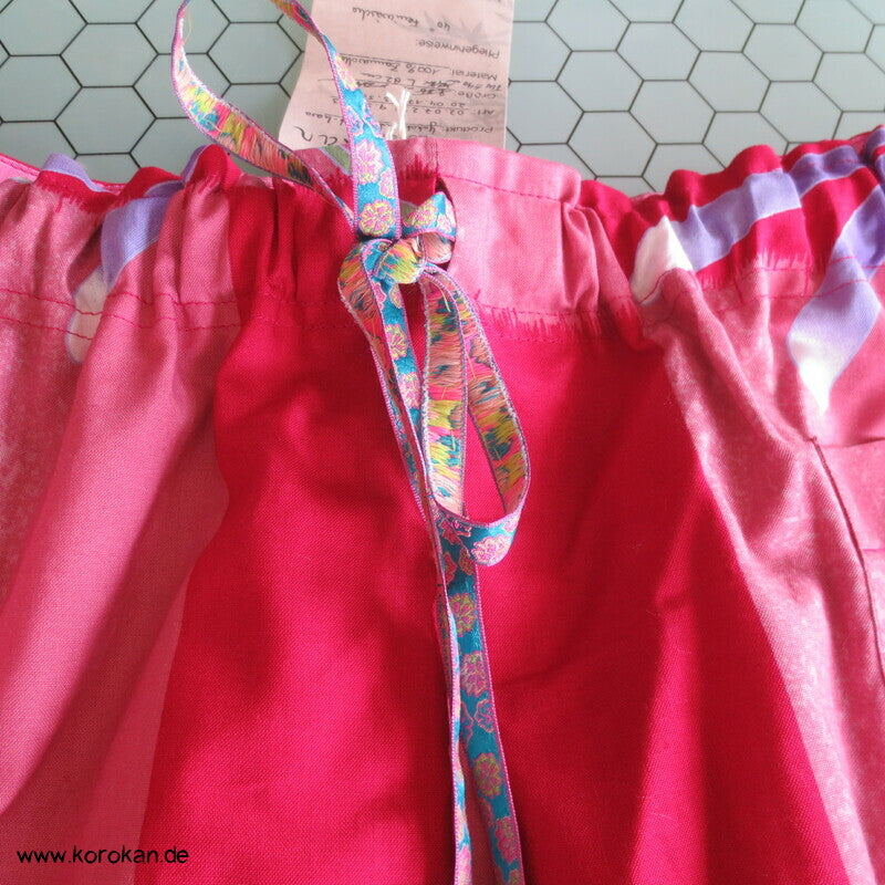 Rock aus Libelle Ichimatsu Yukata Baumwollstoff
