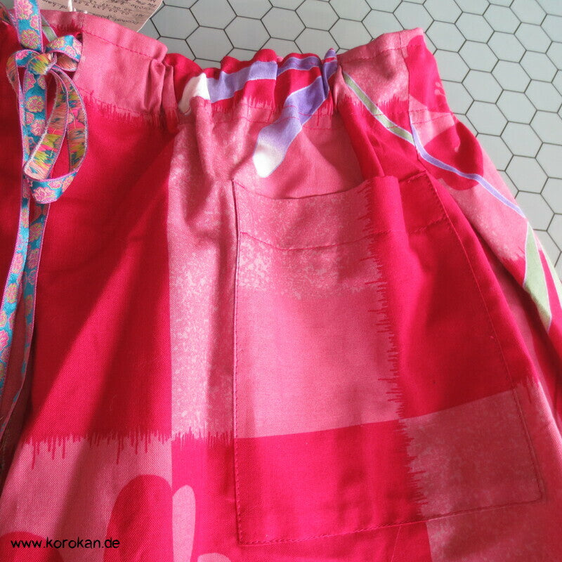 Rock aus Libelle Ichimatsu Yukata Baumwollstoff