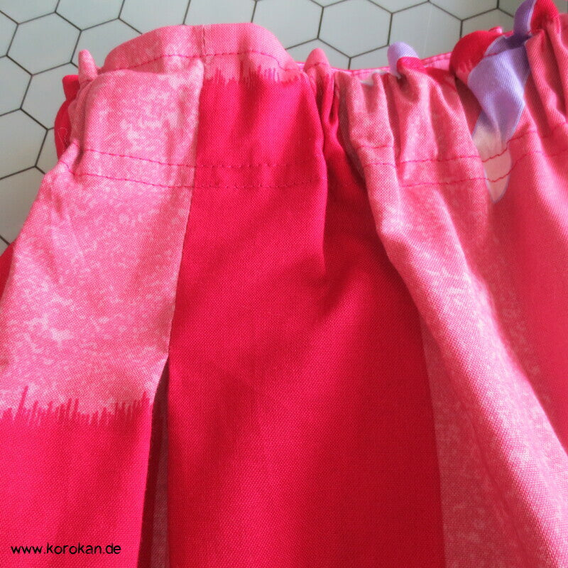 Rock aus Libelle Ichimatsu Yukata Baumwollstoff