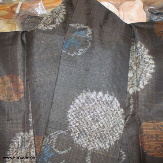 Spiegelmuster Meisen Seiden Komon Kimono