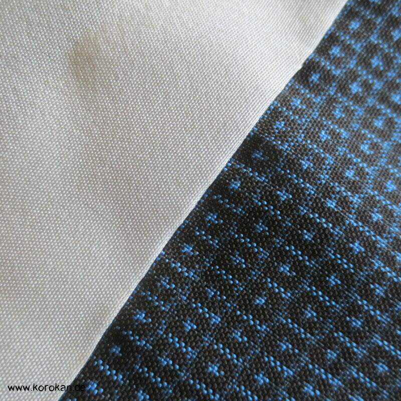 Adlerfutter Tsumugi Seiden blaue Haori