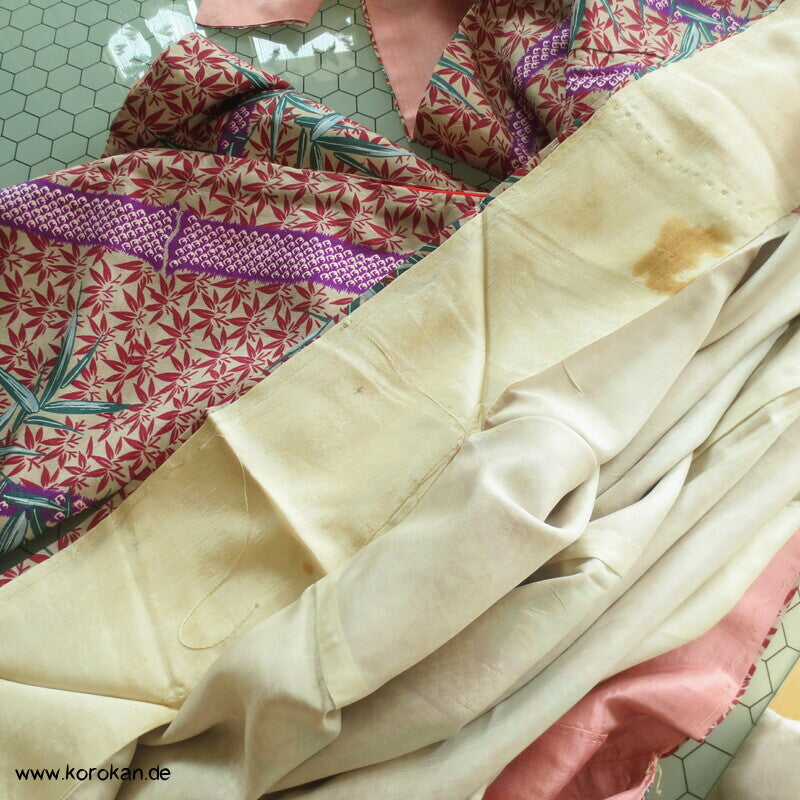 Bambus in vielen Formen antiker Komon Kimono