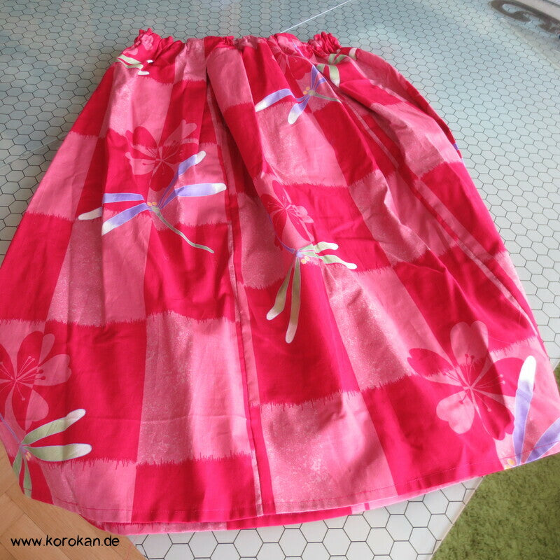 Rock aus Libelle Ichimatsu Yukata Baumwollstoff