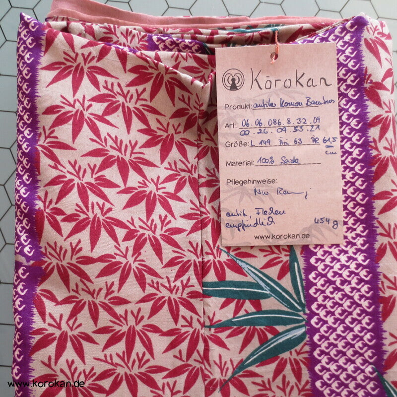 Bambus in vielen Formen antiker Komon Kimono