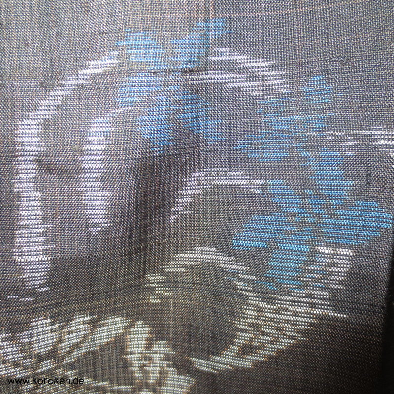 Spiegelmuster Meisen Seiden Komon Kimono