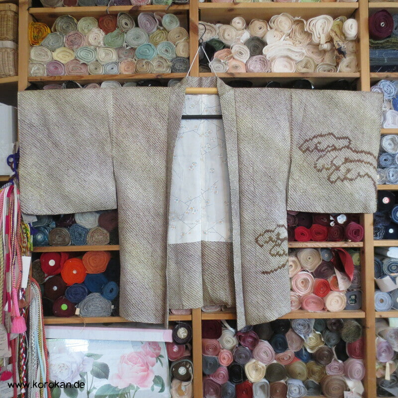 Full Shibori Tsunami Wellen Haori Kimono Jacke