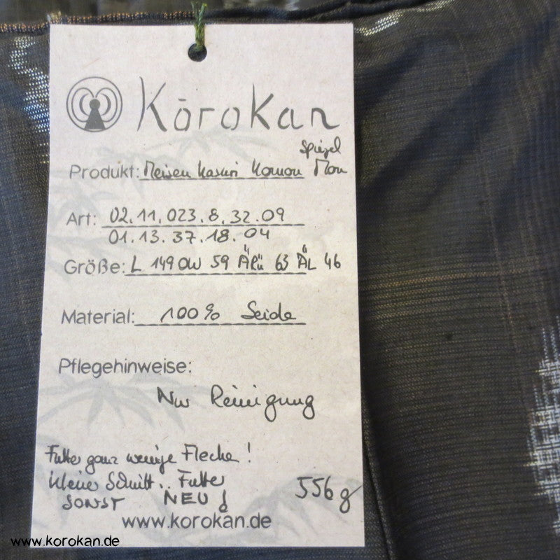 Spiegelmuster Meisen Seiden Komon Kimono