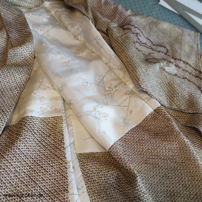 Full Shibori Tsunami Wellen Haori Kimono Jacke
