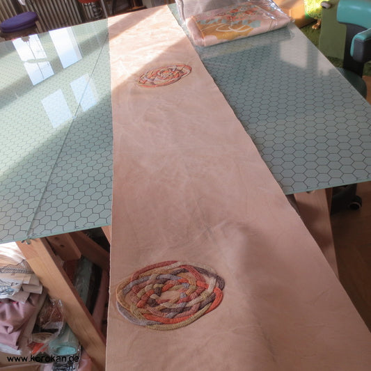 Flechtkreise handgestickt Araihari eines antiken Nagoya Obi