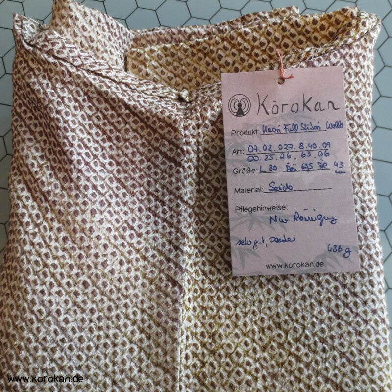 Full Shibori Tsunami Wellen Haori Kimono Jacke