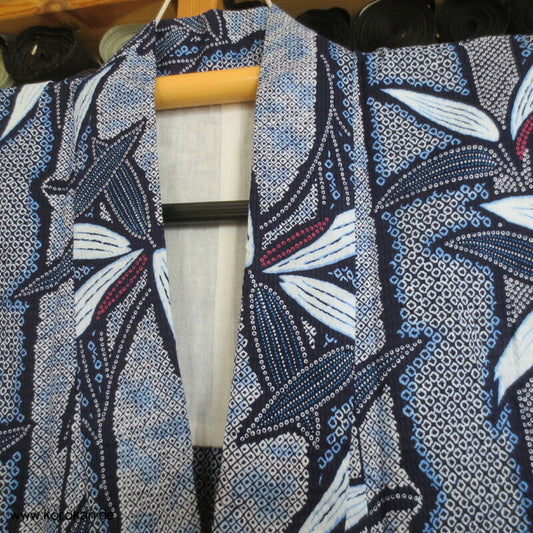 Bambus Seersucker Yukata, reine Baumwolle