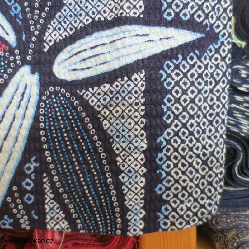 Bambus Seersucker Yukata, reine Baumwolle