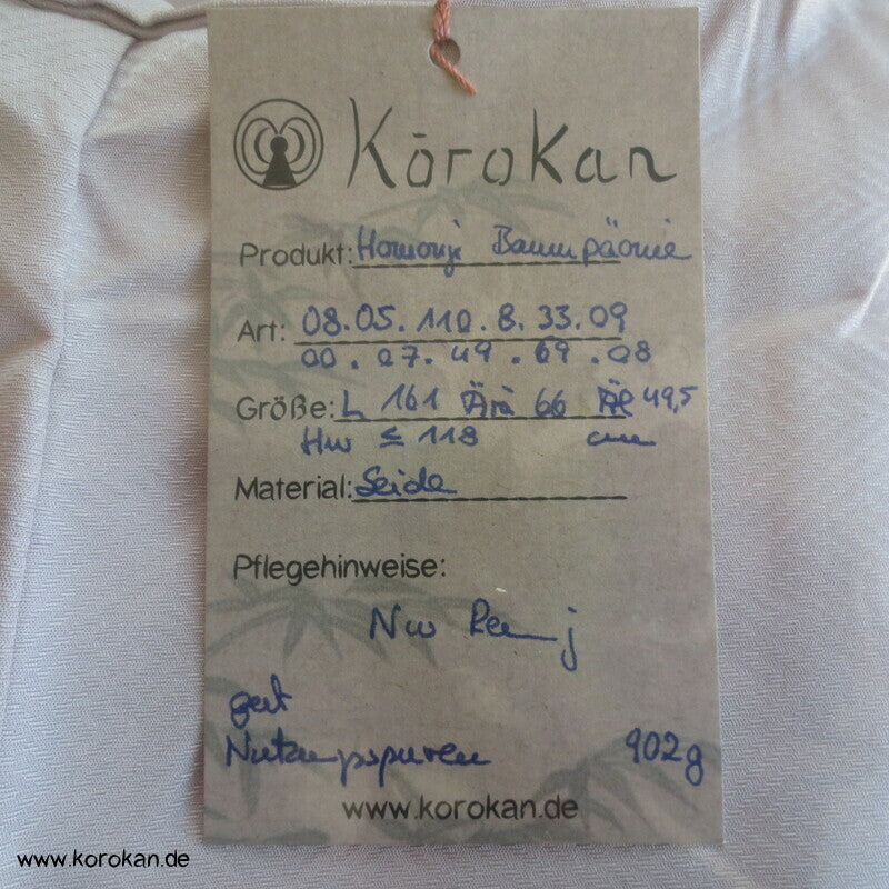 Homongi Kimono Baumpäonien auf blasslila Damast