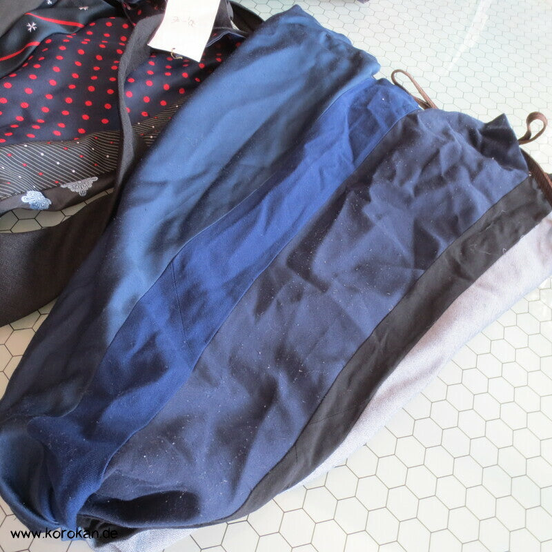 Upcycling Krawatten Rucksack - Synthetik Durchzugring
