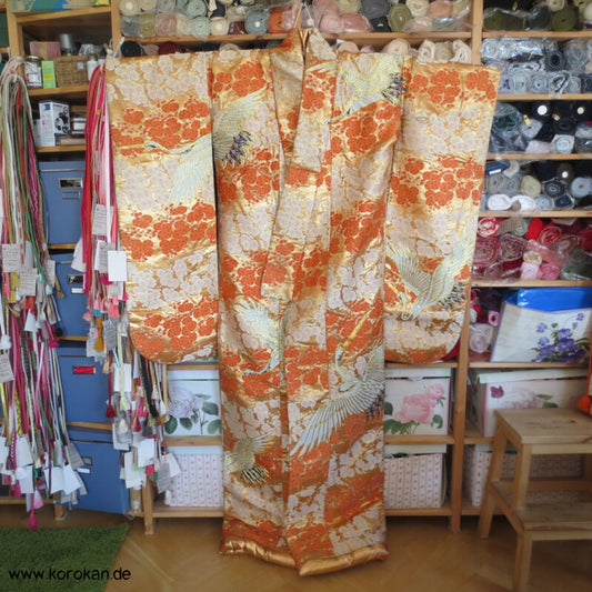 prächtiger Kranich Stickerei Uchikake - Hochzeitsmantel
