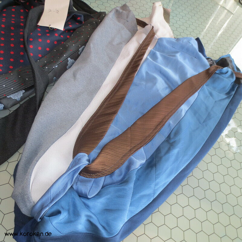 Upcycling Krawatten Rucksack - Synthetik Durchzugring