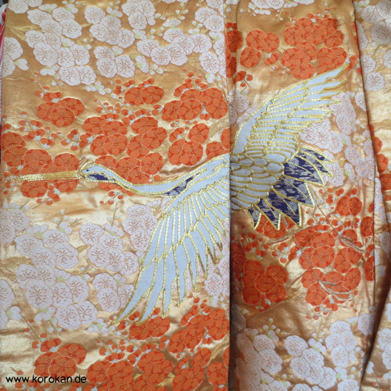 prächtiger Kranich Stickerei Uchikake - Hochzeitsmantel