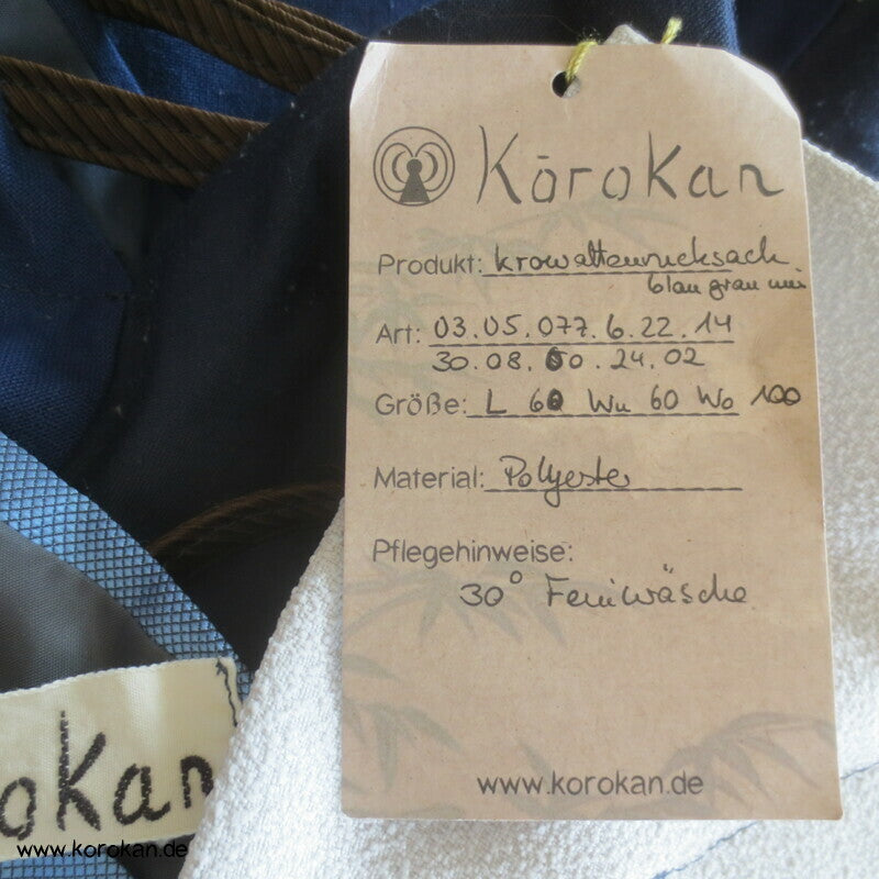 Upcycling Krawatten Rucksack - Synthetik Durchzugring