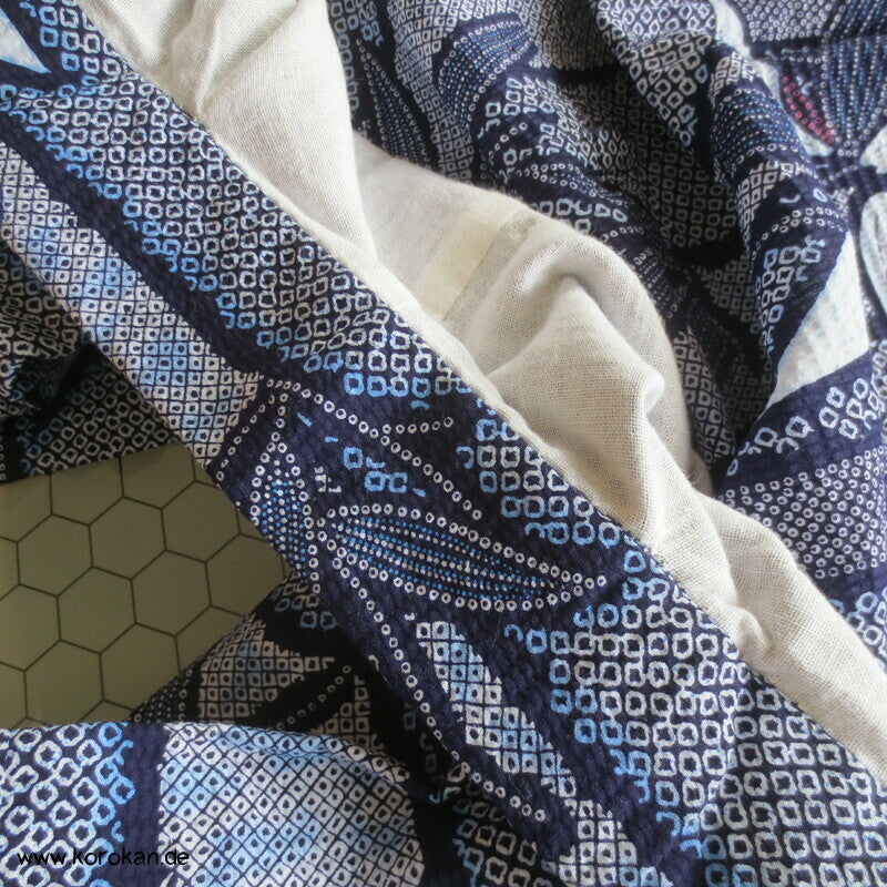 Bambus Seersucker Yukata, reine Baumwolle