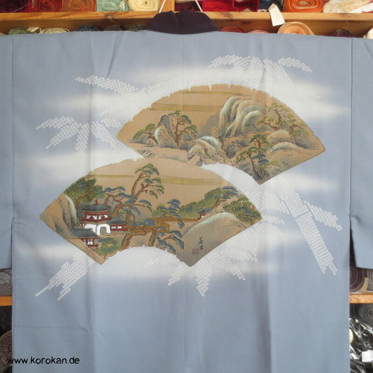 Synthetik Männer Juban Kimono, Fächer