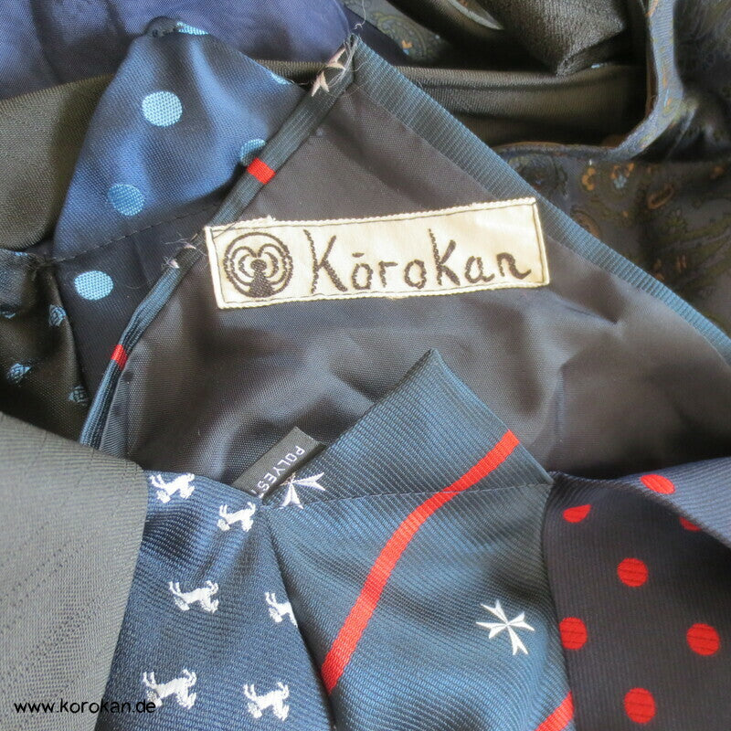 Upcycling Krawatten Rucksack - Synthetik Durchzugring