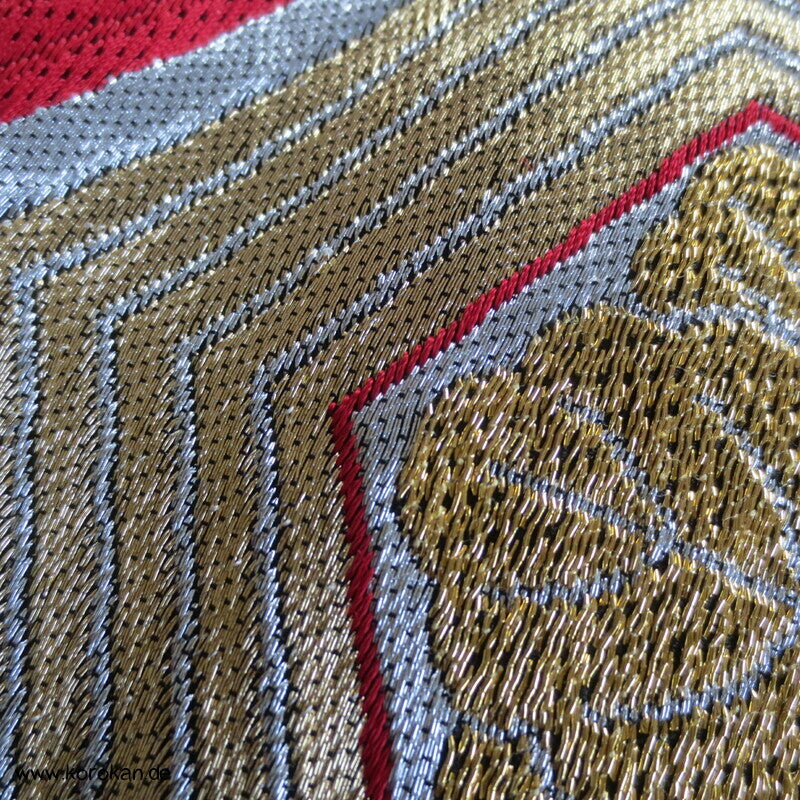 Kikko schwarz rot gold Fukuro Obi