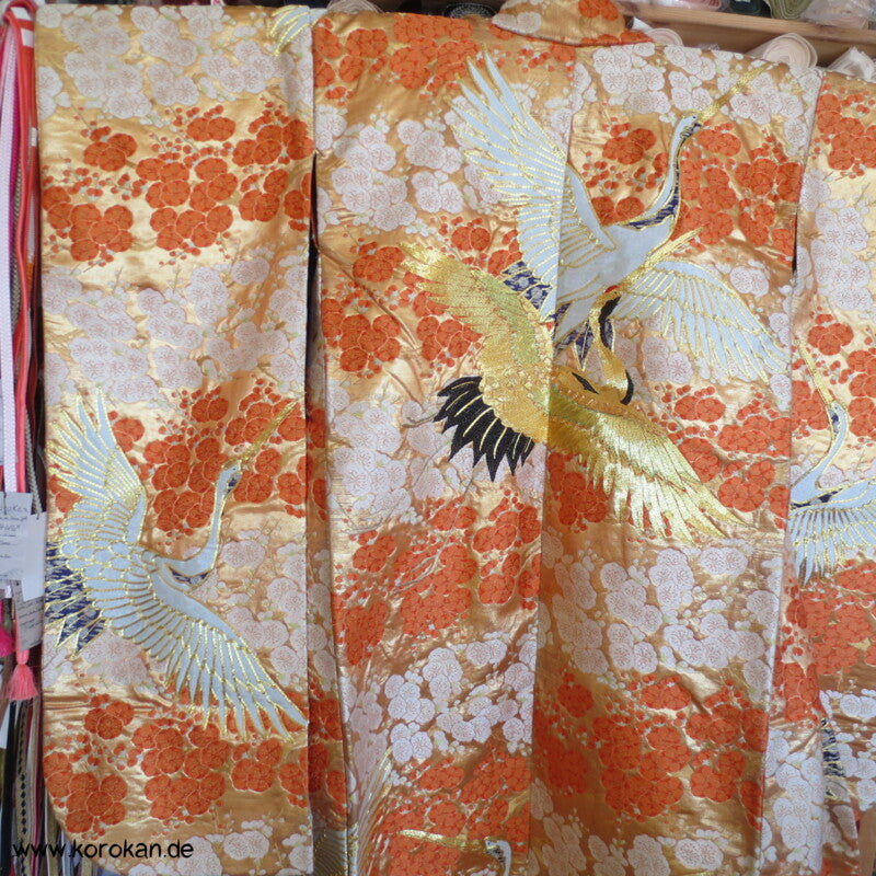 prächtiger Kranich Stickerei Uchikake - Hochzeitsmantel