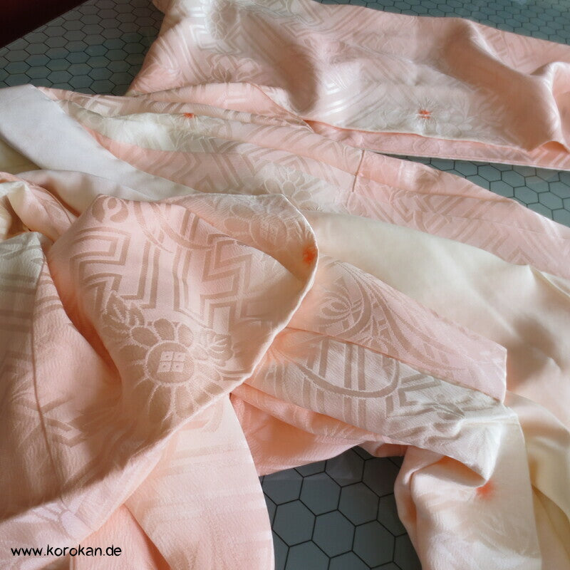 Shibori Elemente Seide Juban Unterkimono