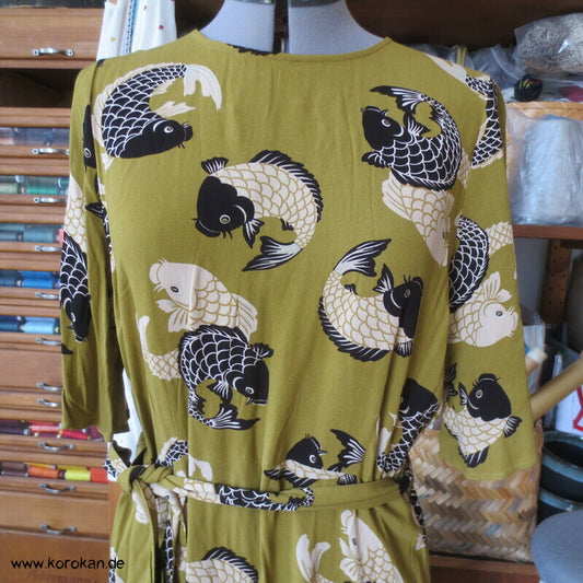 Koi Karpfen Kleid von King Louie, Gr. 44 (eher kleiner), EcoVero Viskosekrepp