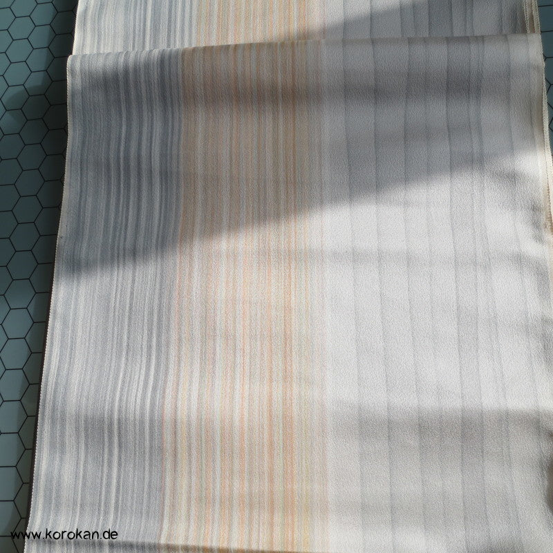 handgemalte Streifen Kimono Seidensatin