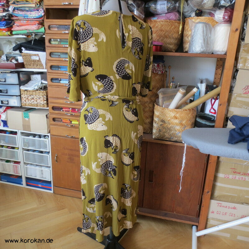 Koi Karpfen Kleid von King Louie, Gr. 44 (eher kleiner), EcoVero Viskosekrepp