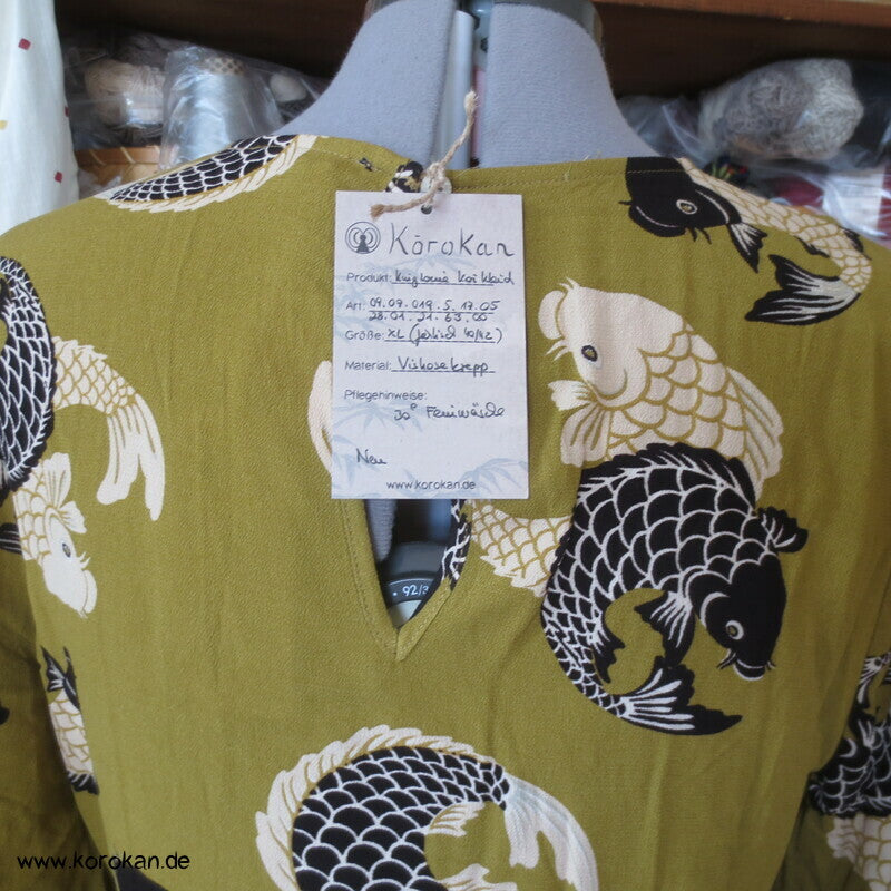 Koi Karpfen Kleid von King Louie, Gr. 44 (eher kleiner), EcoVero Viskosekrepp