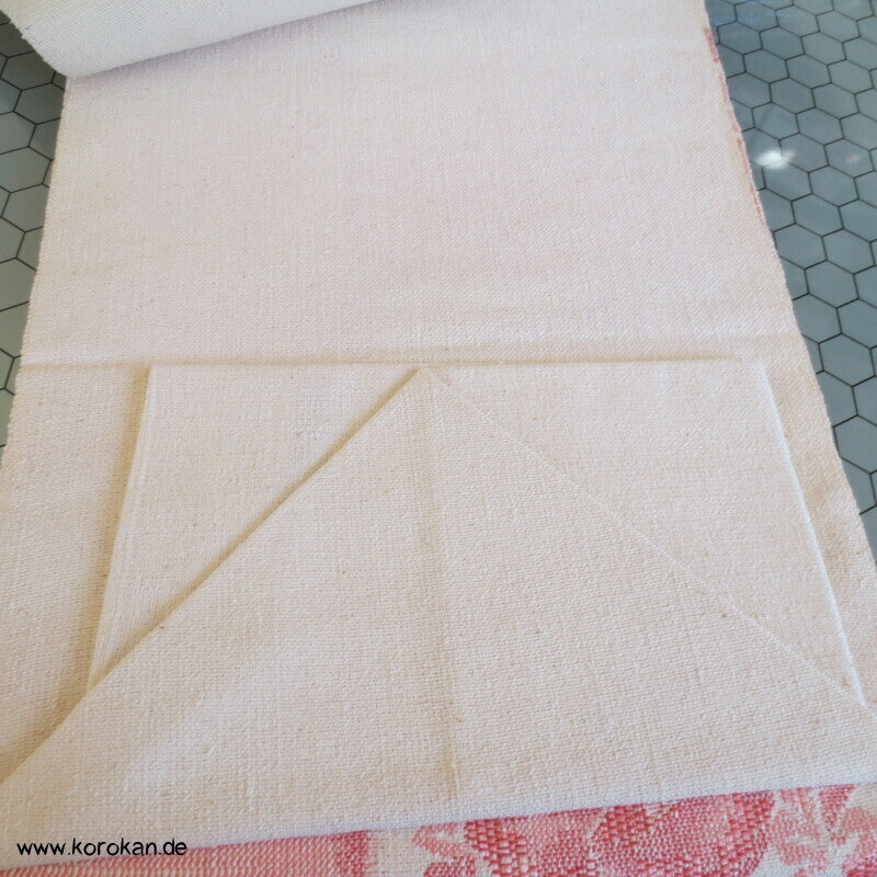 Tsumugi Seiden grob gewebter Nagoya Obi, Weinlaub, Mangiku