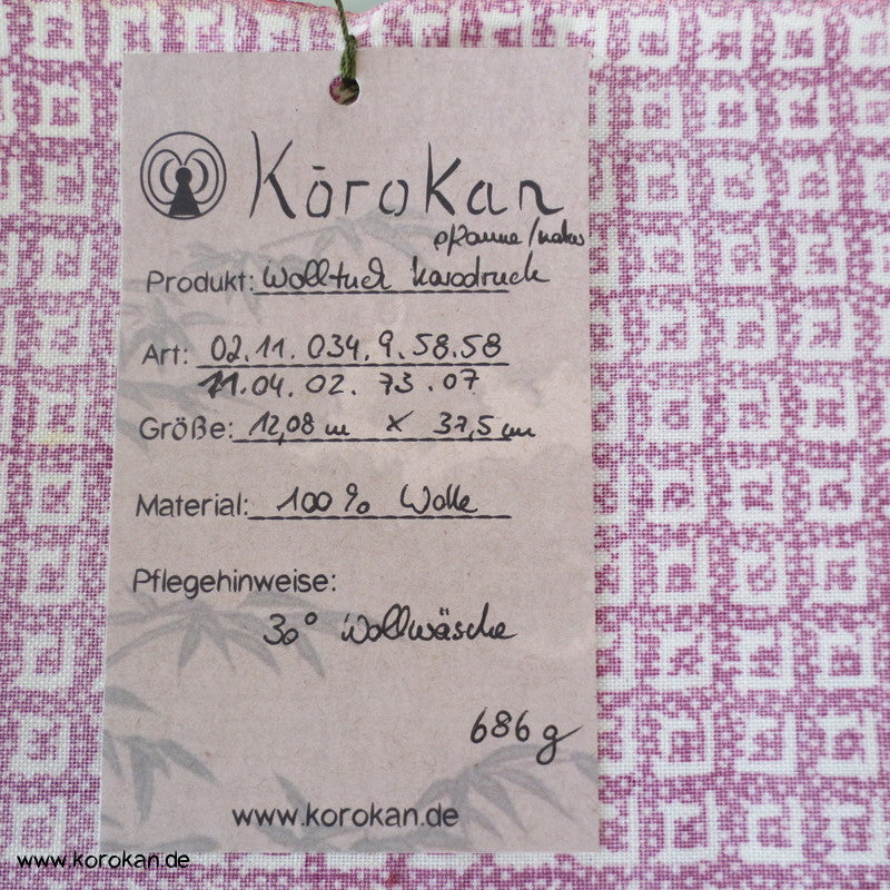 Igetadruck klein Kimono Wolle