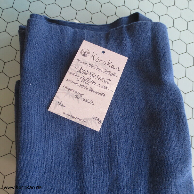 Baumwoll Strickjacke / Happi mit japanischem Tempelmotiv