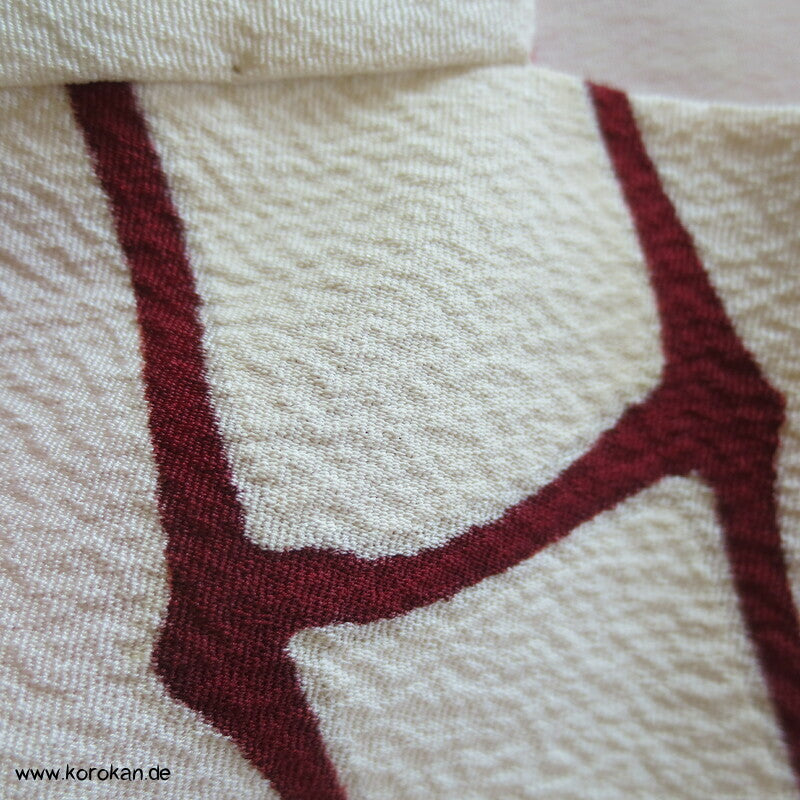 klares Bambusmotiv mit Kiku Seidencrepe Homongi Kimono