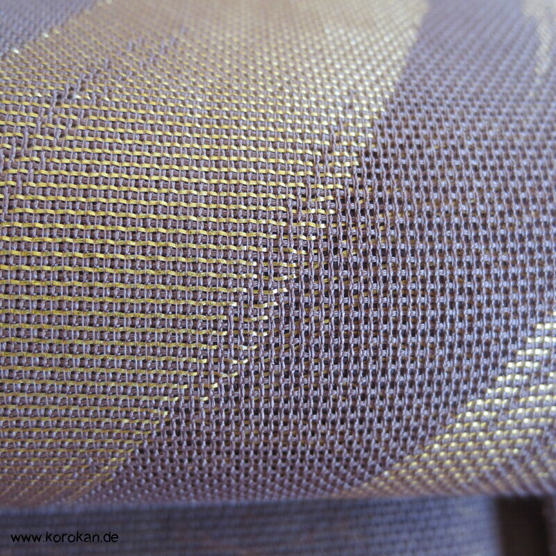 Fukuro Obi Sommer Wellen gold in mauve