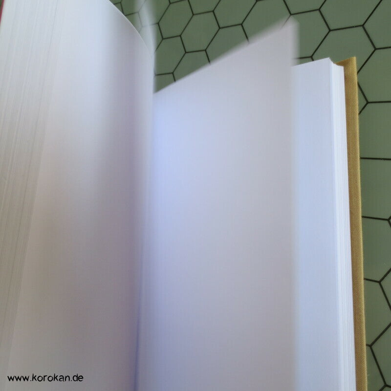 Tagebuch, Journal, Blanko Buch, japanischer Baumwolleinband