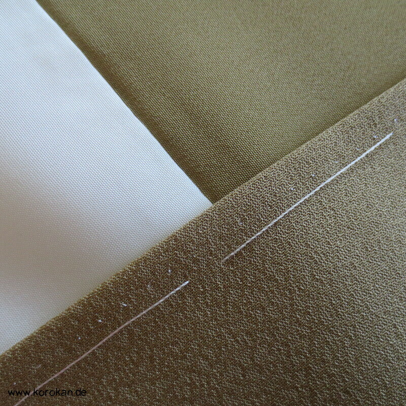 khaki oliver Edel Seidenköper Homongi Kimono