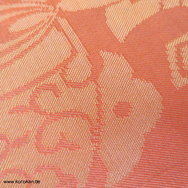Glückssymbole Meisen Kimono Seiden - antik