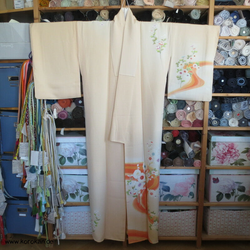 Blütenstrom Homongi Kimono, teil Goldbestickt