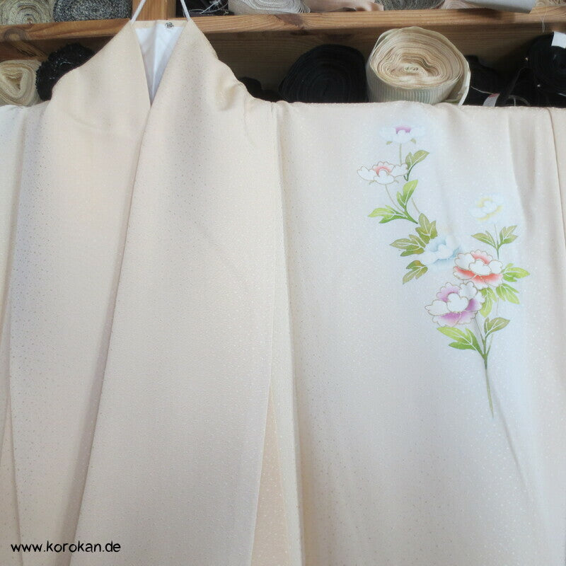 Blütenstrom Homongi Kimono, teil Goldbestickt