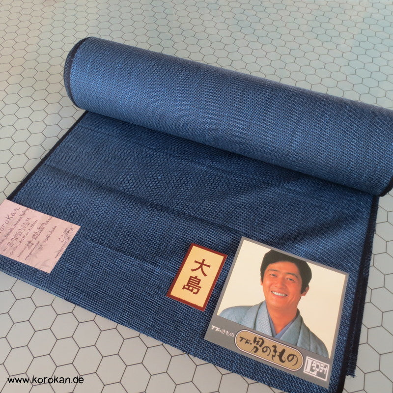 Stoffrolle japanischer Tanmono Kikko Kasuri Männer Kimono Wolle / Seide