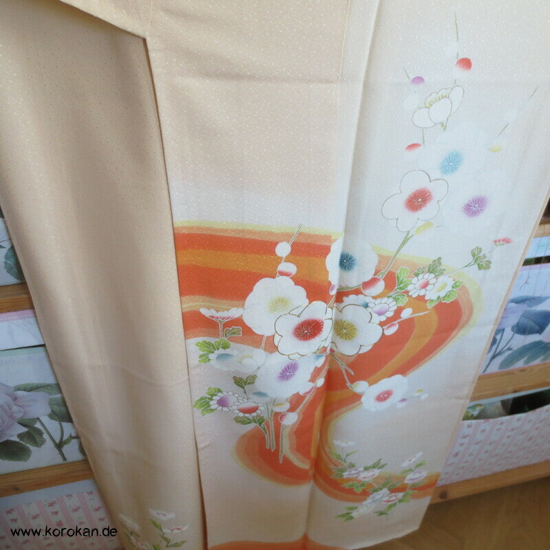 Blütenstrom Homongi Kimono, teil Goldbestickt