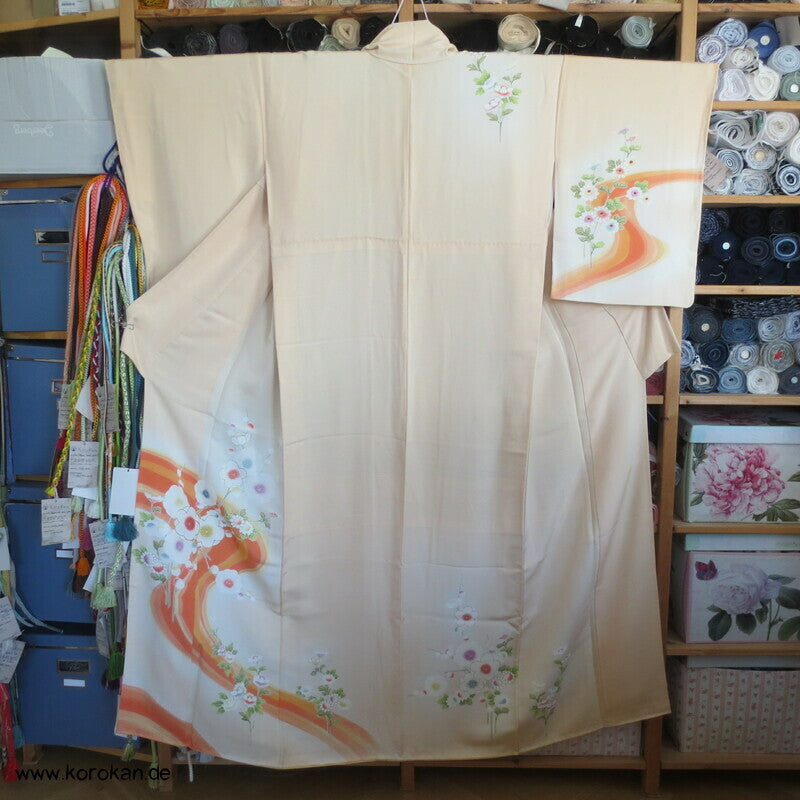 Blütenstrom Homongi Kimono, teil Goldbestickt