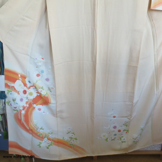 Blütenstrom Homongi Kimono, teil Goldbestickt