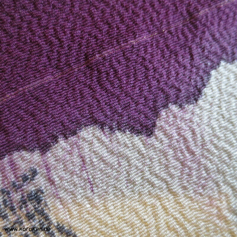 Geschenkbox mit Kimono Seidenstoffrolle, Bingata